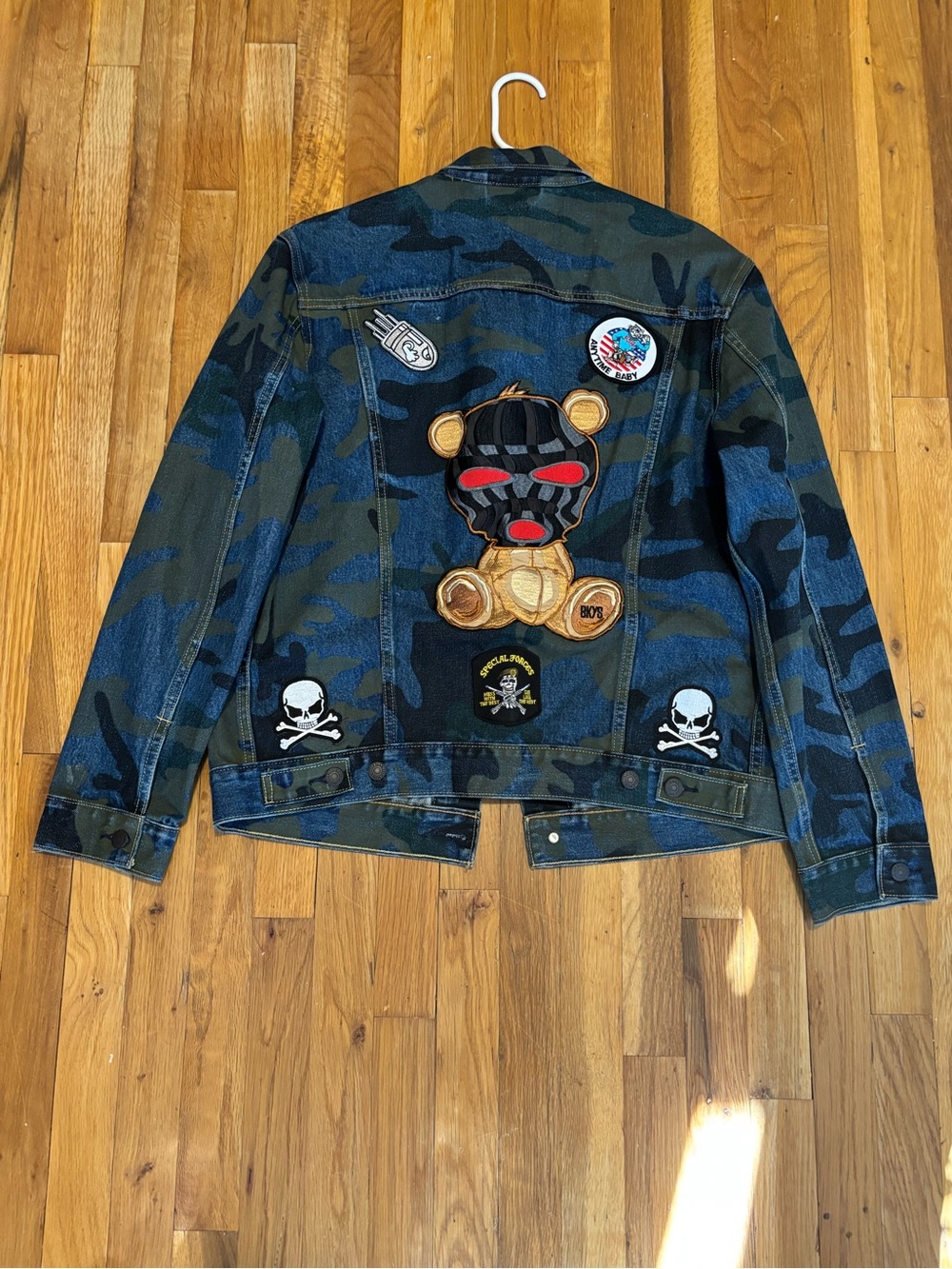 Levi's Men's Camo Patchwork Denim Jacket - Green/Blue/Black